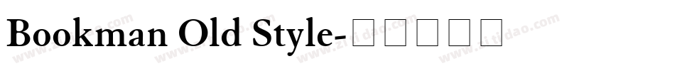 Bookman Old Style字体转换
